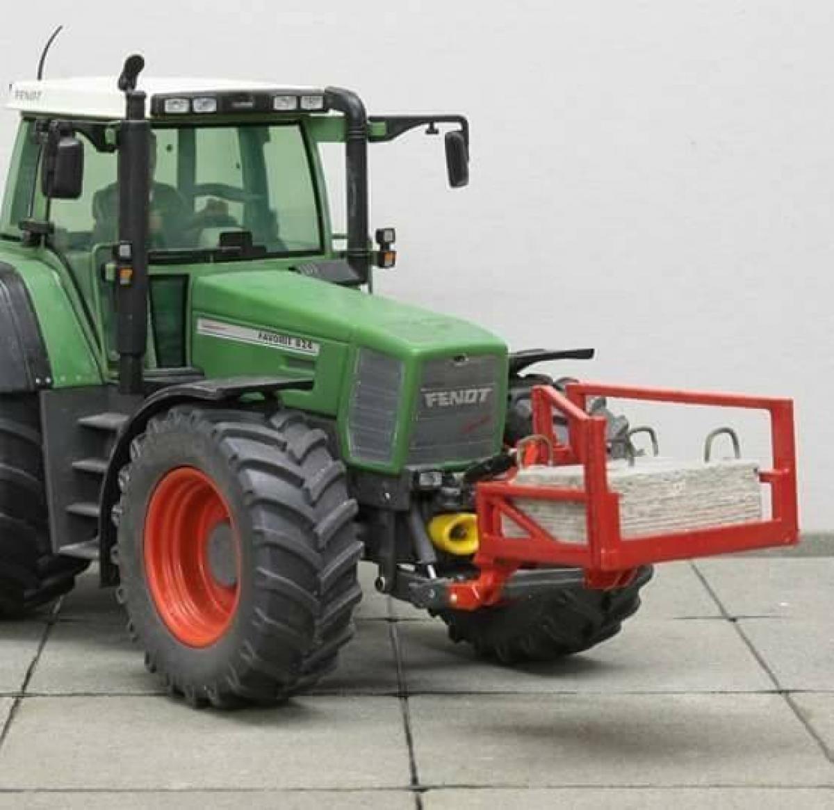 Steinkorb mit Betongewicht, 600kg, für Siku Front